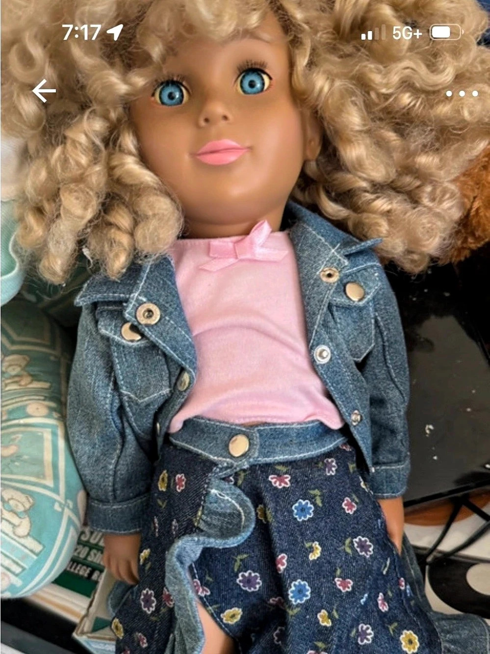 Doll in Denim Outfit